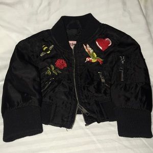 Toddler Black Bomber Jacket